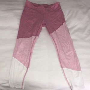 GapFit Pink colorblock leggings